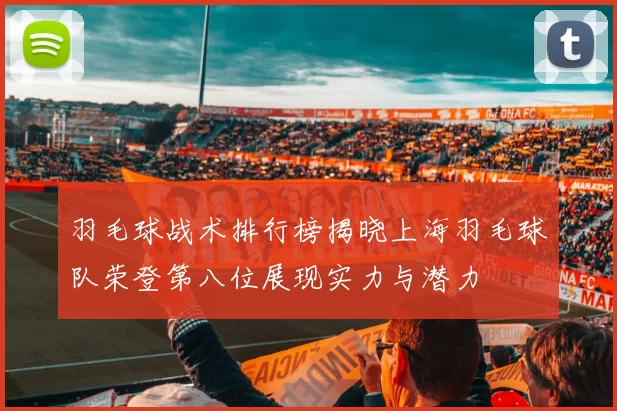羽毛球战术排行榜揭晓上海羽毛球队荣登第八位展现实力与潜力